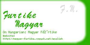 furtike magyar business card